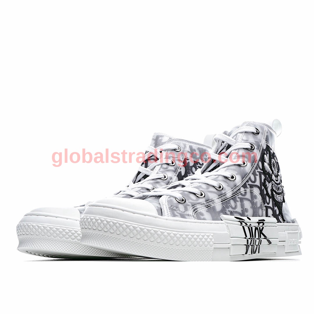 Dior B23 Oblique Slip-on Low Top Sneakers Sheer Print Sneakers